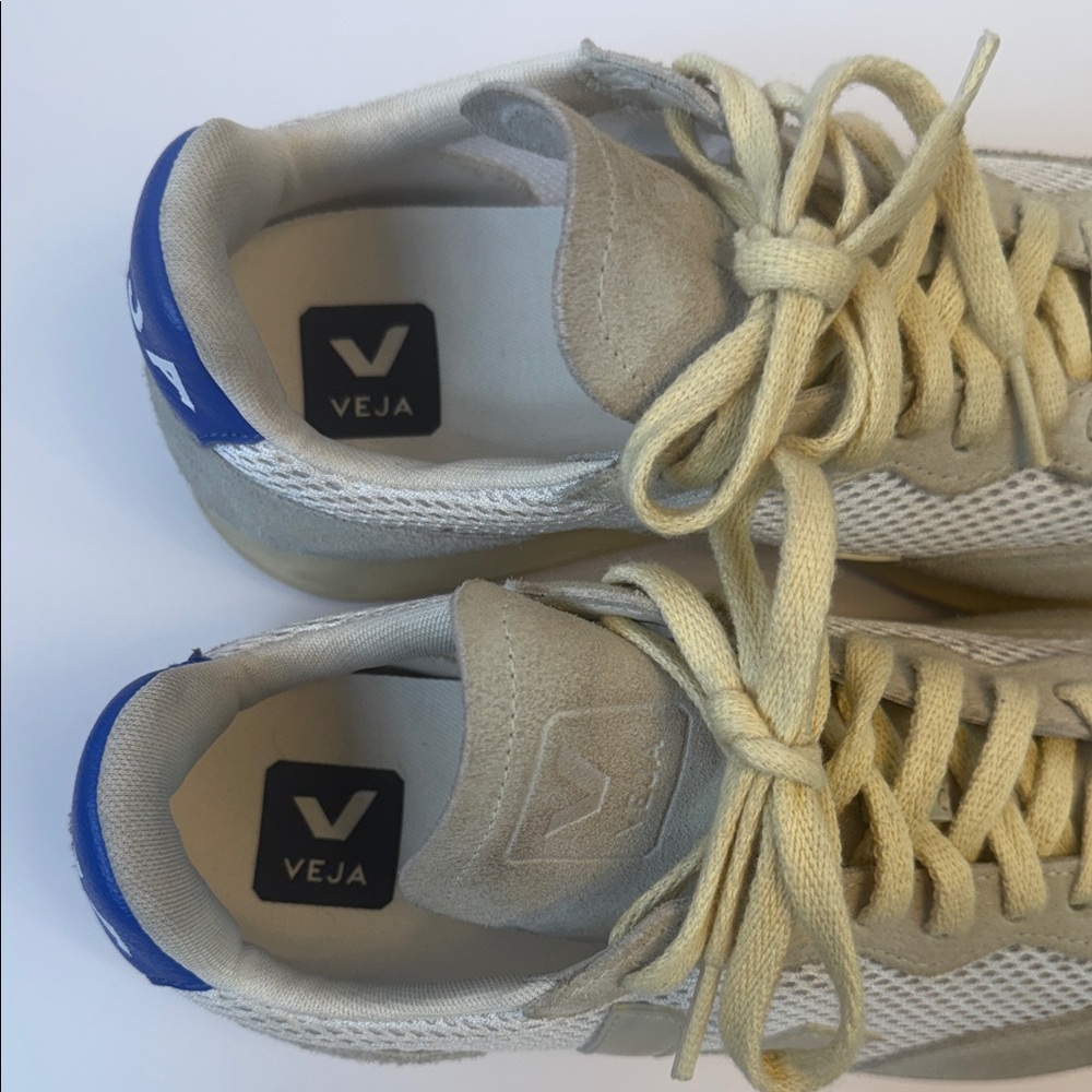 Veja Rio Branco White & Cream Sneakers | Distressed Suede | Size 8 - Picture 5 of 8